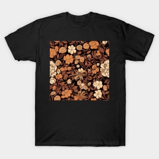 Autumn Harvest Thanksgiving Floral Design T-Shirt